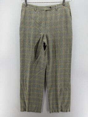 Belvest Pants 10 Peter Elliot Glen Plaid Career Trousers Italy 44